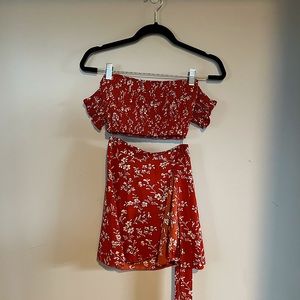 Red Matching Two-Piece Set
